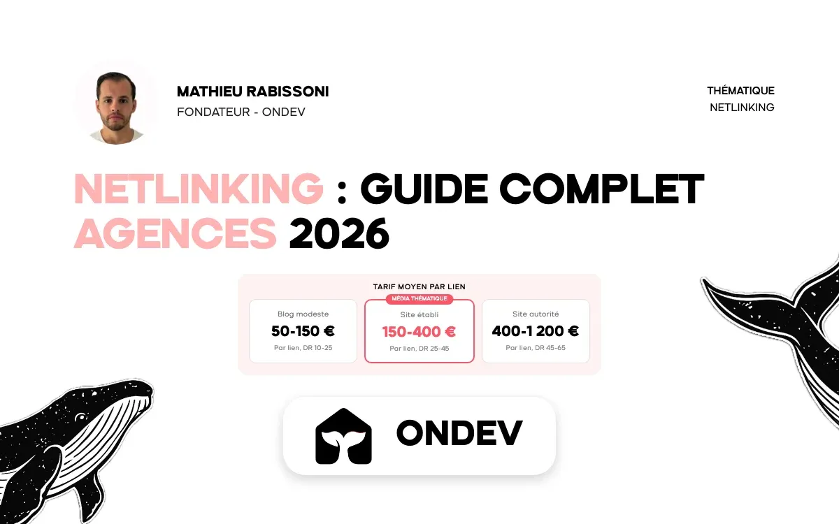 Netlinking : guide complet agences 2026