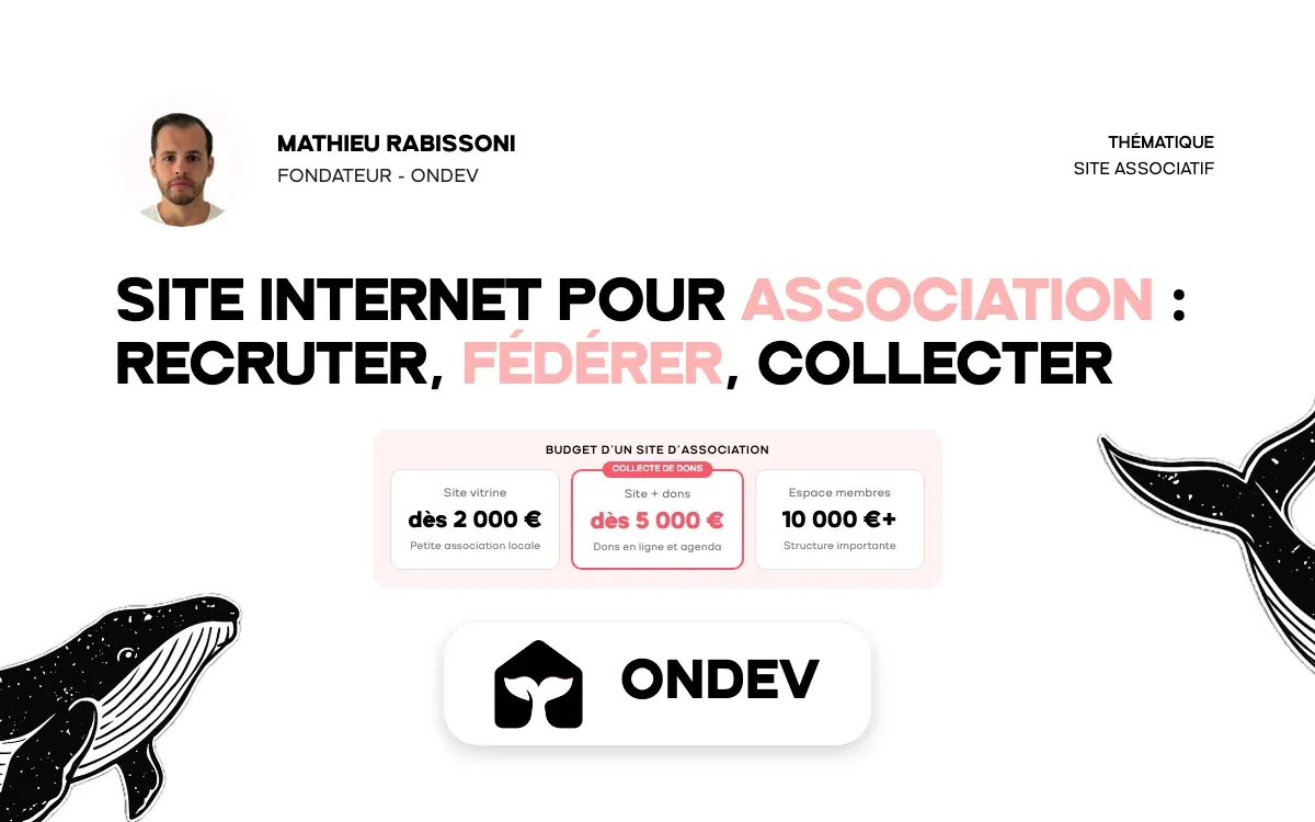 Site internet pour association : recruter, federer, collecter