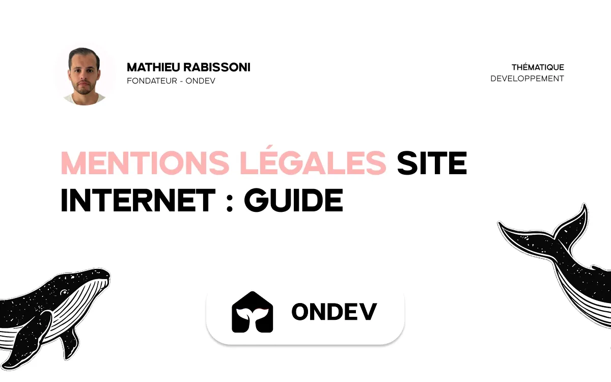 Mentions légales site internet : guide