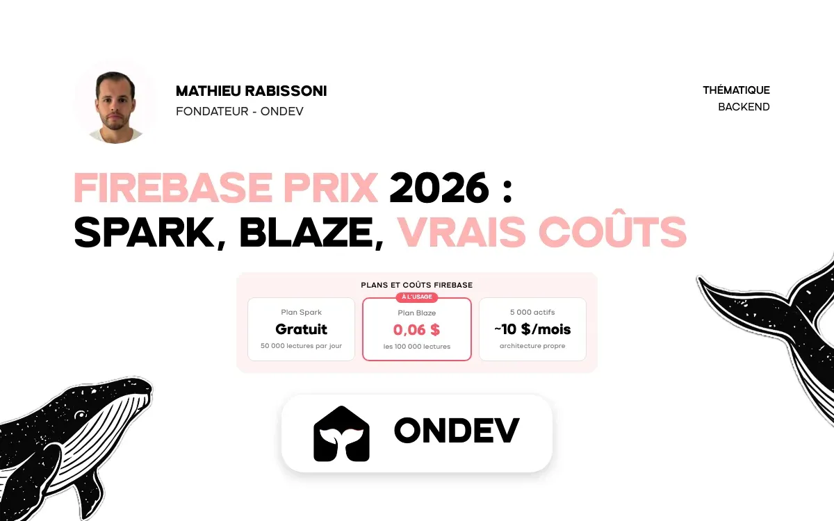 Firebase prix 2026 : Spark, Blaze, vrais coûts