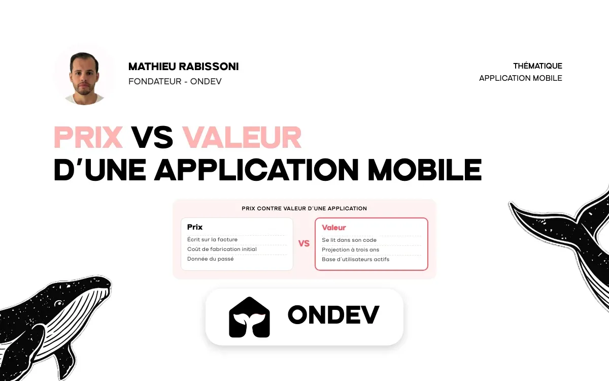 Prix vs valeur d'une application mobile