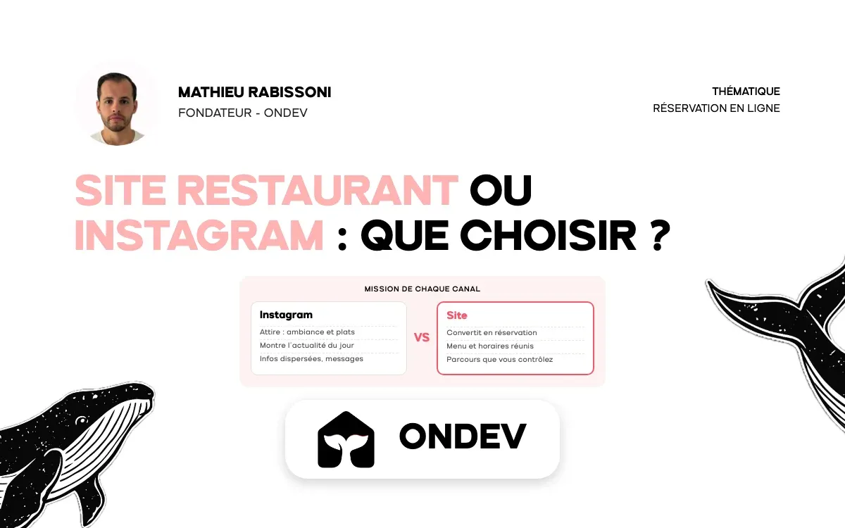 Site restaurant ou Instagram : que choisir ?