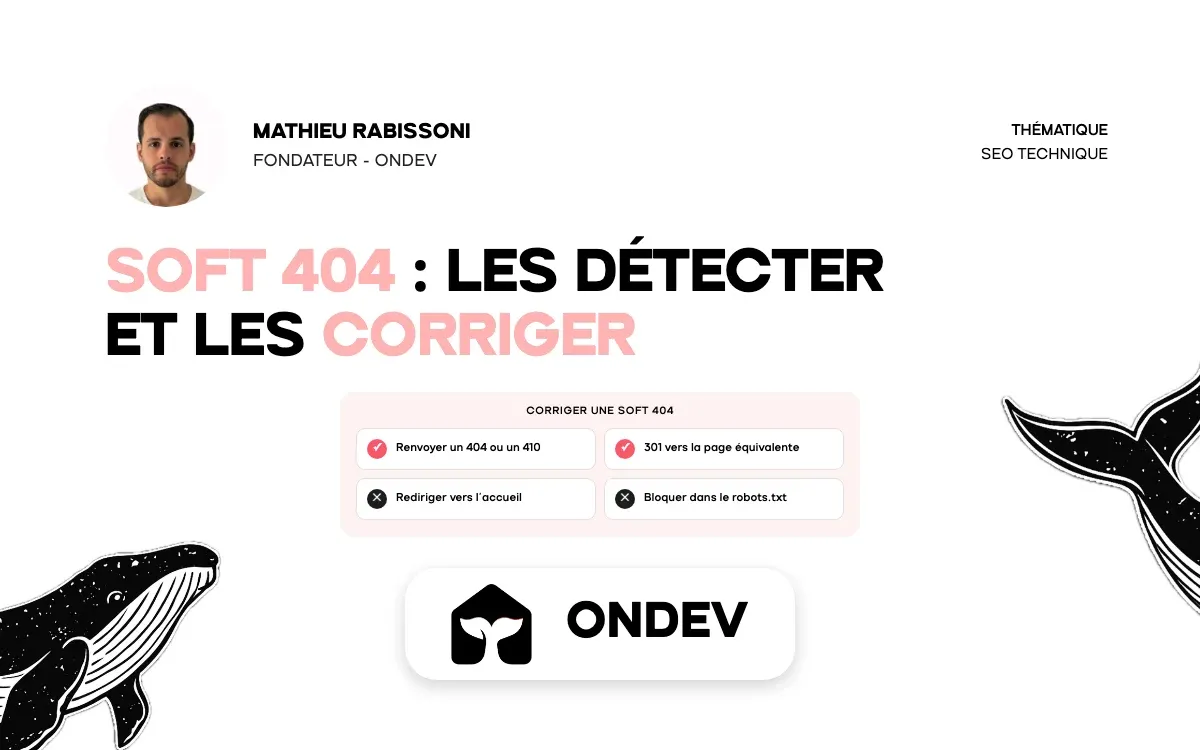 Soft 404 : les détecter et les corriger