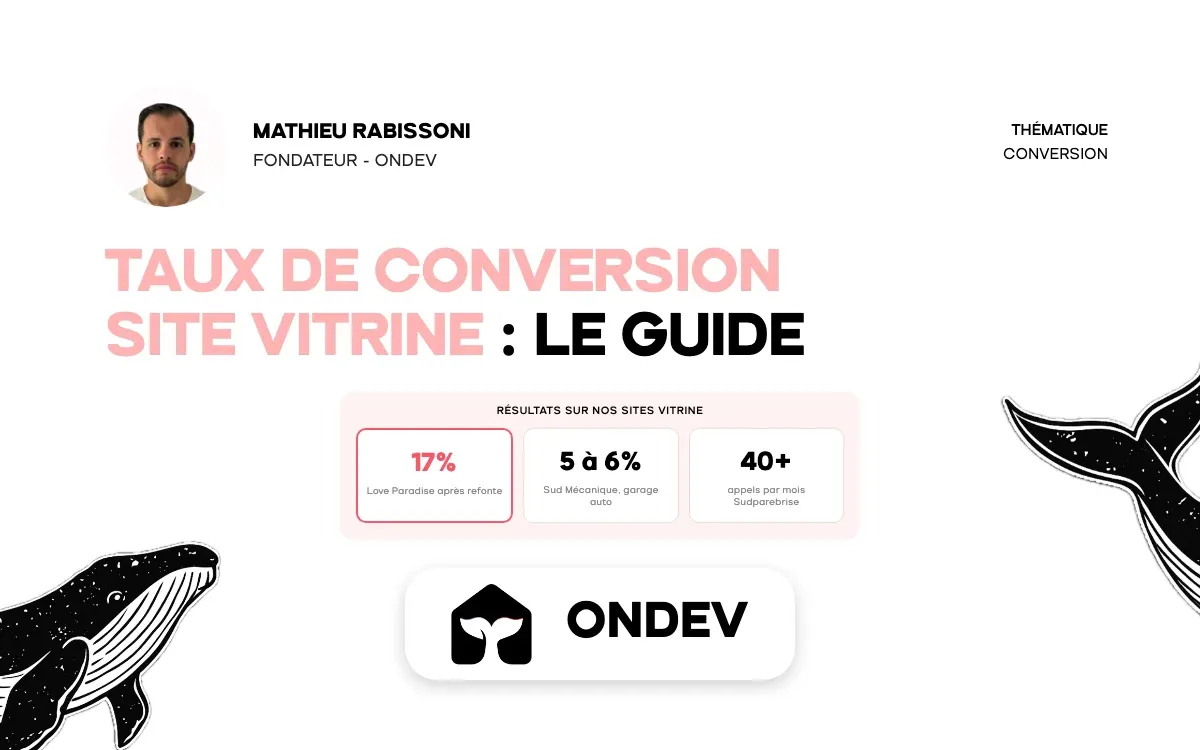 Taux de conversion site vitrine : guide