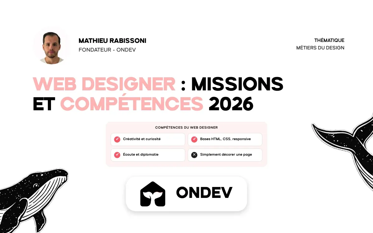 Web designer : missions et compétences 2026